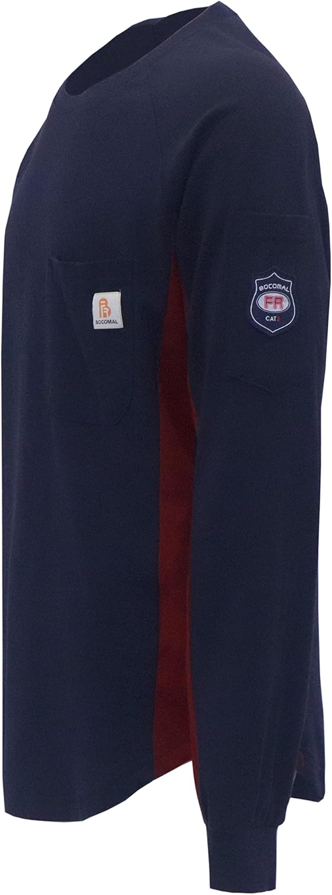 BOCOMAL FR Shirts 5.5oz Light Weight Henley and Short Sleeve Flame Resistant/Fire Retardant Clothing Shirt