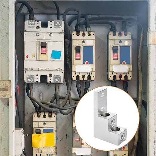 1 Pack Mechanical Panelboard Lug Grounding Mechanical Lug Two Conductors, 500 Awg, 500mcm - 4/0 Str Wire Range