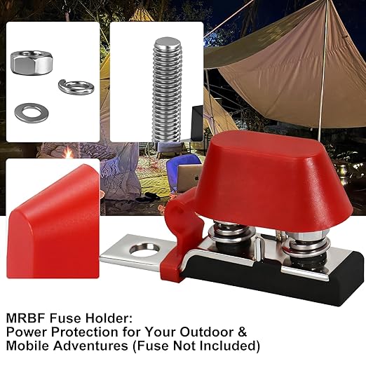 Terminal Fuse Block Marine Rated Battery Fuse MRBF Terminal Holder 30-500 AMP for EVs, RVs, Yachts, Charging Stations - High - Amp Systems, Multiple Battery Types