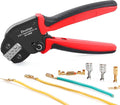 Zhushan ZS-58BM JST Crimper for Open Barrel Terminals - Labor-Saving Tool AWG24-16 (0.25-1.5mm²) - Compatible with Dupont SATA Pins, Molex, JST Terminals