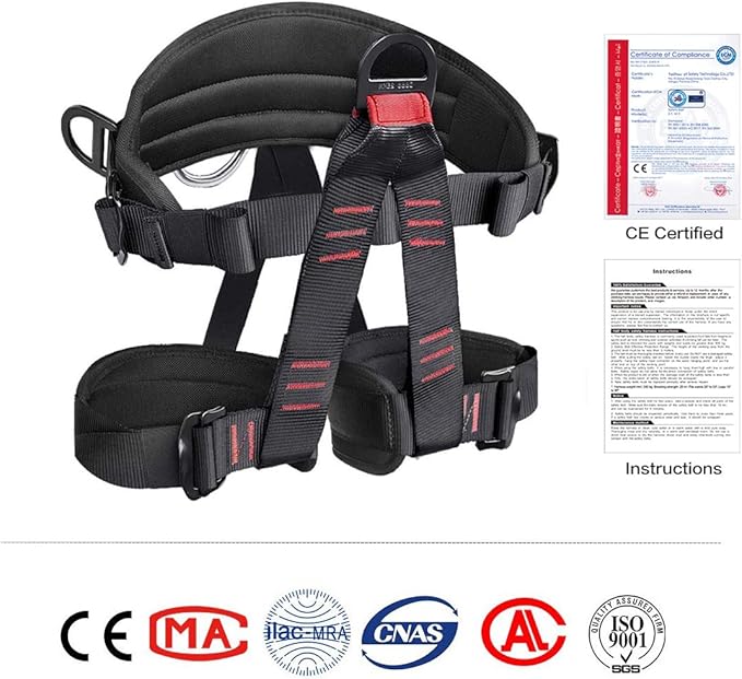 Climbing, Safety Safe Seat Belt for Outdoor Tree Climbing, Outward Band Expanding Training Large Size,Climbing Gear