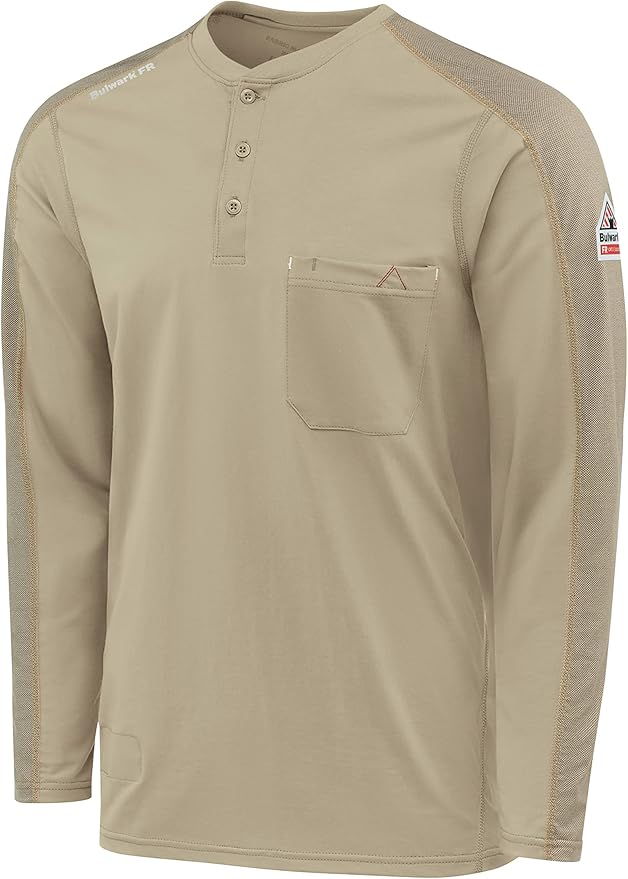 Bulwark FR Men's Flame Resistant Flex Knit Henley