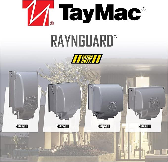TayMac MX6200 RaynGuard Extra Duty Metal Weatherproof in-Use Cover, 2-Gang, Gray