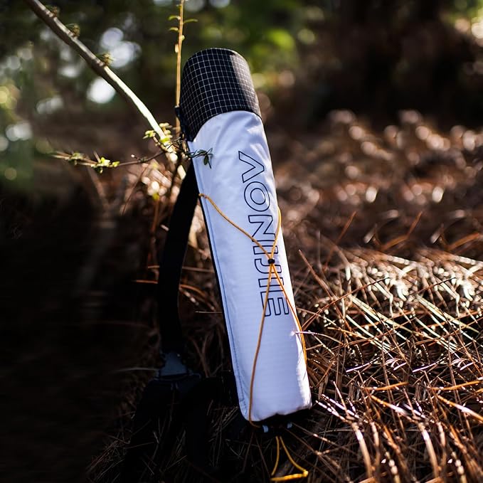 AONIJIE Trekking Poles -2 Ultralight Collapsible Carbon Fiber Hiking Poles with Anti-Shock and Quick Lock System, Folding Walking Sticks for Hiking, Camping