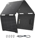 BougeRV 50W Fiberglass Portable Solar Panel, Foldable Solar Cell Solar Charger with USB Outputs for Phones, Compatible with BougeRV 277Wh/173Wh/JuiceGo 240Wh Power Station, for Camping, Hiking