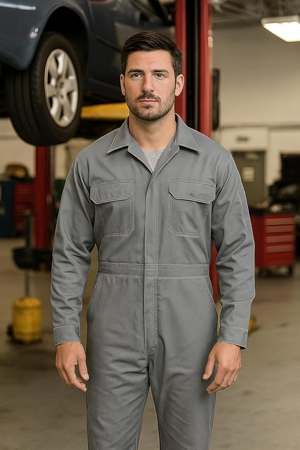 Flame Resistant FR Coverall - 88% C / 12% Nylon - 7oz