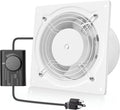 HG Power 6 Inch Exhaust Fan with Speed Controller, 308CFM Wall Exhaust Fanfor Kitchen, Bathroom, Metal Extractor Fan for Pet Room, Smoking Room, Attic, Garage, Window Ventilation