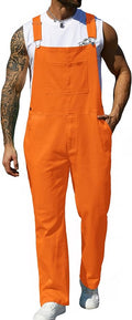 Overalls for Men Fashion Coveralls Work Utility Denim Women Bib Jumpsuit with Pockets