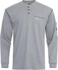FR Shirts for Men CAT2/HRC2 Flame Resistant Shirts 6.5oz Light Weight Long Sleeve Fire Retardant Shirts