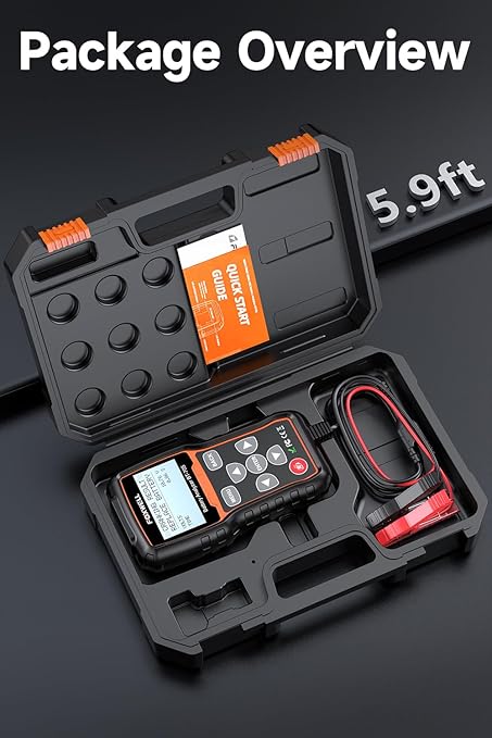 Car Battery Tester 24V 12V, FOXWELL BT705, GRS Certified Professional Automotive 100-2000CCA Load Tester, Digital Cranking Charging System Alternator Analyzer for Shop Mechanic Heavy Duty Truck Boat
