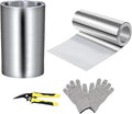 Aluminum Flashing Roll Roof Flashing,12Inch*50Ft Metal Roofing Flashing,0.3mm Thickness Aluminum Roof Panels for Sealing Windows Doors Siding Roofing Preventing Roofing Stains and Moss