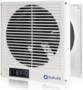 8" Room to Room Air Transfer Fan for Quietly Circulating Air, Reversible Airflow Design, 320 CFM Programmable Through Wall Fan, Durable Build Quality, 10 Speed Thru Wall Exhaust Fan for Closet,Laundry