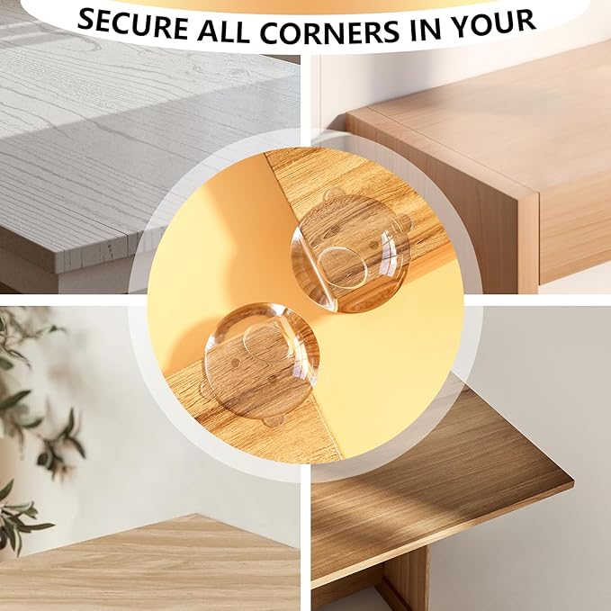 Corner Protector Baby Corner Guards for Furniture Corners, 12Pack Clear Furniture Corner Protectors, Animals Silicone Table Edges Protectors for Cover Furniture