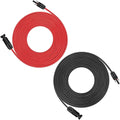 iGreely Solar Panel Extension Cable with Solar Female and Male Connector Solar Panel Adapter (30FT Red + 30FT Black)