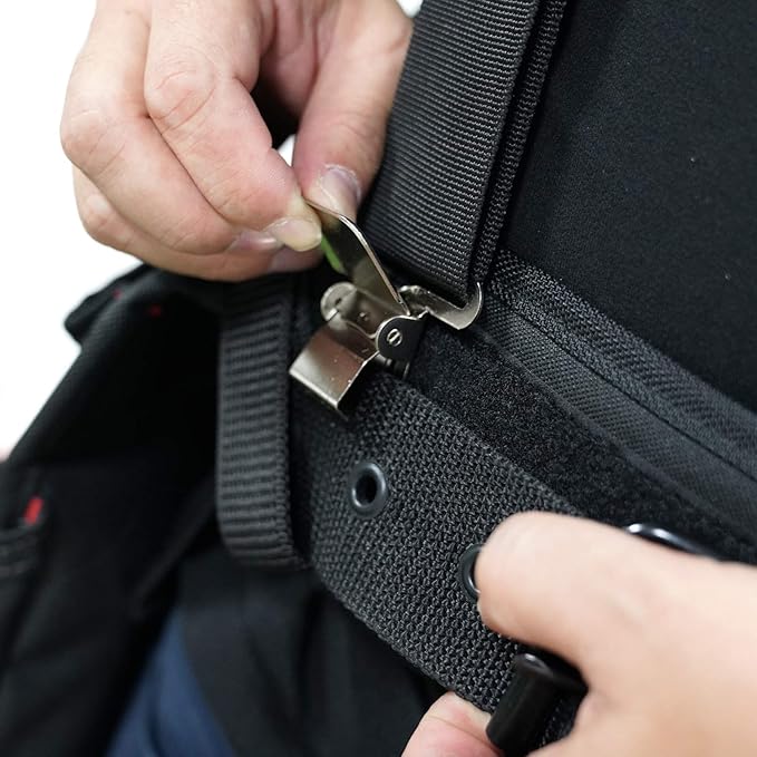 MELOTOUGH Gel Padded Tool Belt Suspenders - Heavy Duty Clip End Work Suspenders