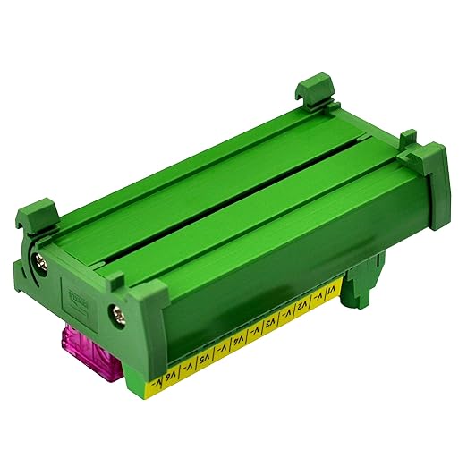 DC Power Fuse Distribution Strip Module (6 Position, DIN Rail Mount)