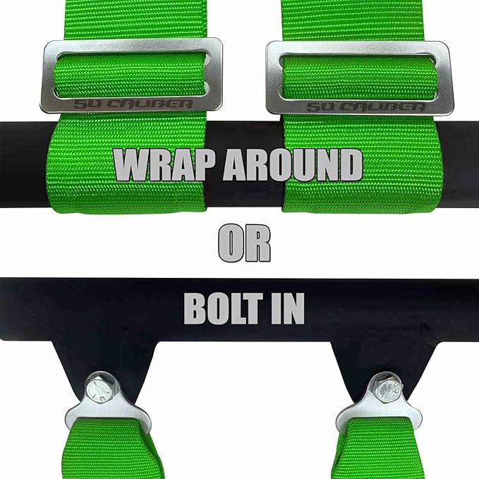 4 Point Harness for Bucket Seat, Quick Release Latch, 9 Color Options, Racing Harness, Race Car, Off Road Vehicle, UTV, RZR