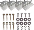 Renogy Solar Panel Mounting Z Brackets Lightweight Aluminum Corrosion-Free Construction for RVs, Trailers, Boats, Yachts, Wall and Other Off Gird Roof Installation, one set of 4 Units,Gray