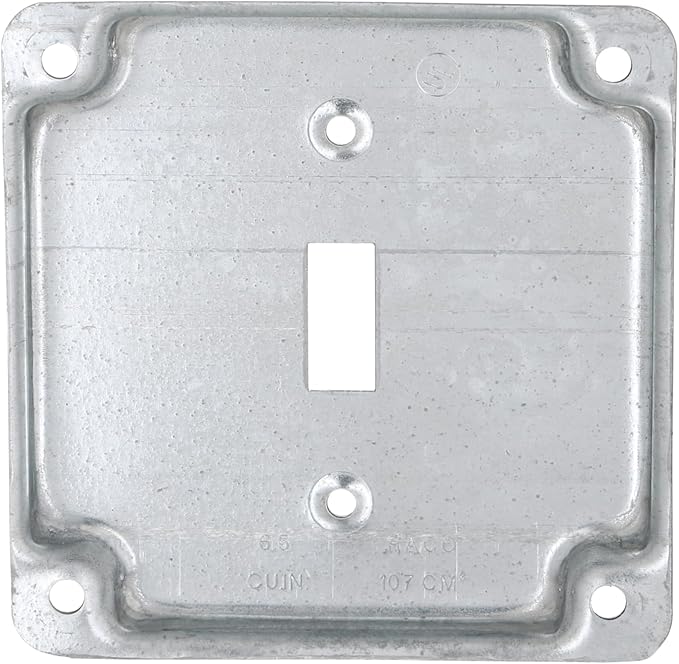 Hubbell-Raco 800C 1 Toggle 4-Inch Square Exposed Work Cover