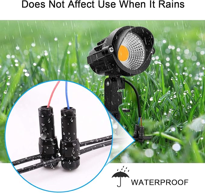 iCreating 36Pack Low Voltage Wire Connector, Landscape Lighting Connectors Waterproof for 12/2 14/2 Gauge Landscape Lighting Cable Connectors for Outdoor Path Lights Spotlights In-Ground Lights