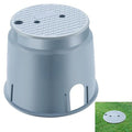 Tandefio 1 Pc 910 Electrical Splice Box 10 Inch Diameter Underground Electrical Junction Box Inground for Outdoor Wiring Splices (Gray)