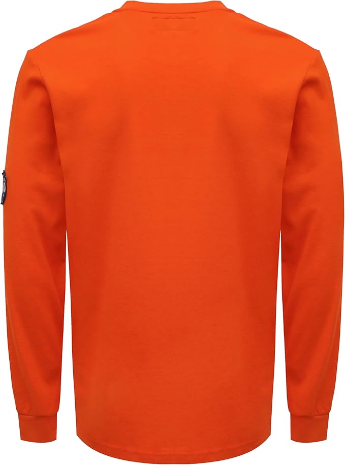 BOCOMAL FR Shirts Flame Resistant Shirt 5.5oz 100% Cotton Light Weight CAT2 Fire Retardant Henley Shirts