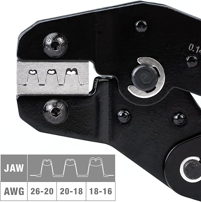 iCrimp SN-48B Pin Crimping Tools 3.96/4.8/5.08/6.3 mm 26-16AWG Crimper 0.14-1.5mm² for Dupont & JST-SM Molex Connectors and Terminals