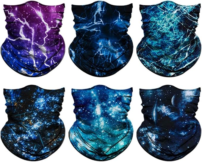 Venswell Neck Gaiter Face Mask Men Women,Seamless Bandana Rave Face Cover Scarf Mask,Balaclava,Headband, Head Wrap,Headwear