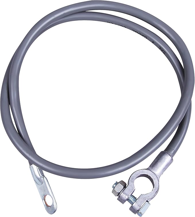 Cartman 4AWG 37-Inch Negative Battery Cable Cable, 4Gauge x 37" 1Pk