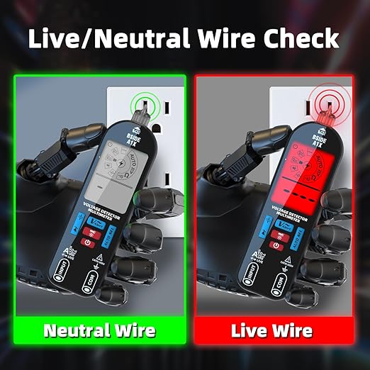 BSIDE Smart Digital Multimeter Tester Rechargeable Electrical Voltmeter Capacitance Diode Continuity Resistance Live Check AC DC Voltage Tester