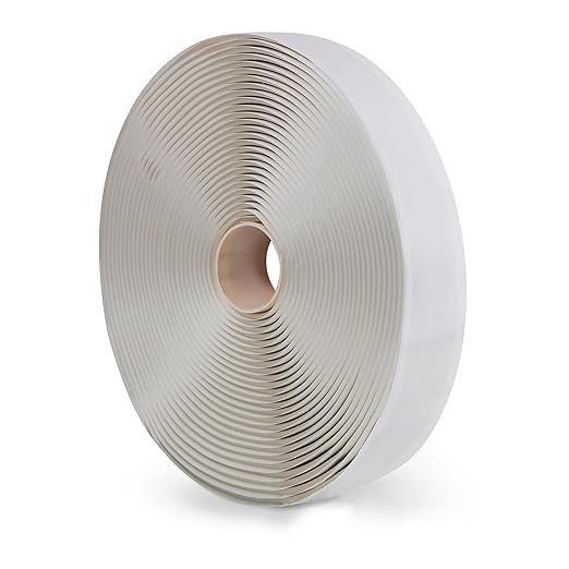 LLPT Butyl Tape White 3/4 Inch x 33Ft Tight Seal for Leak Proof EPDM RV Repair Window Glass Boat Sealing Roof Pipe Patching(WST343)
