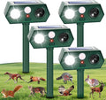 2026 Sonic Racoon Squirrel Fortress Pro Deer Repellent Devices, IP65 Solar Ultrasonic Motion Activated Animal Repeller Outdoor Cat Repellent Fox Deterrent with Light for Rabbit Bear Dog Garden(4)