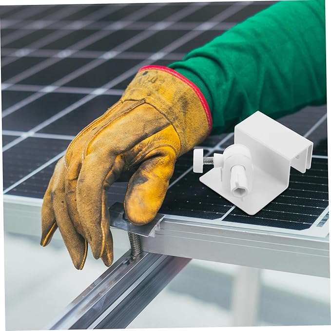 Adjustable Aluminum Solar Panel Mounting Brackets for Rvs Campers and Boats Gutter Compatible Sturdy and Versatile Solar Panel Installation Hardware