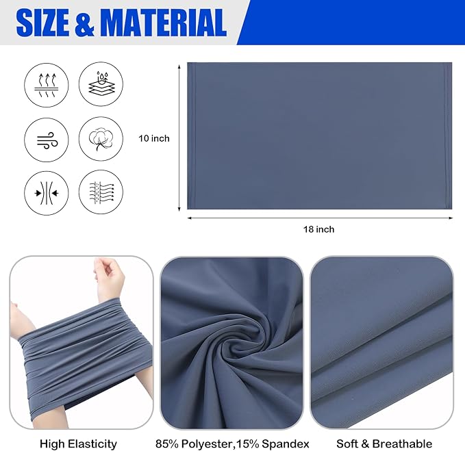 Mandydov Summer Cooling Neck Gaiter Face Mask Breathable Balaclava, UV Protection Wind Dust Proof Face Cover Scarf