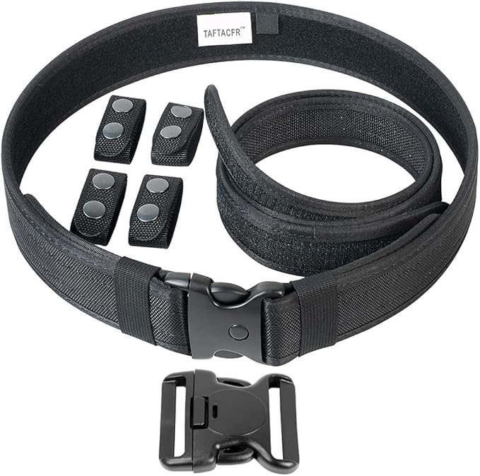 TAFTACFR Duty Belt for Law Enforcement Utility Security Military Police 2.0" Tactical Patrol Belt Set