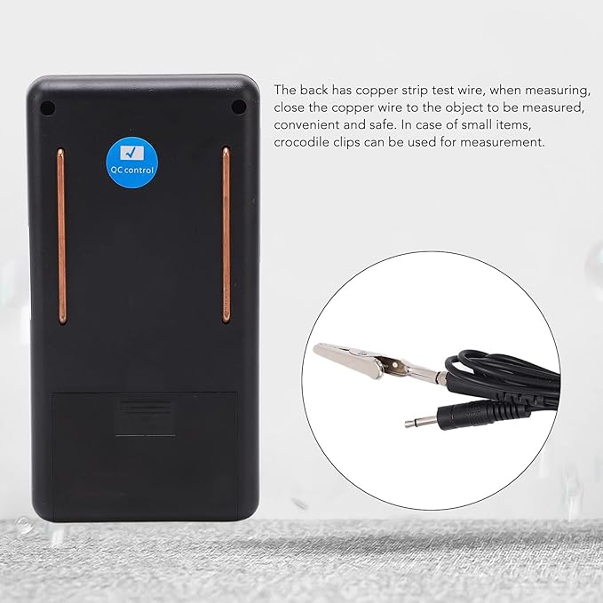 Digital Static Electricity Tester - Precise Measuring Instrument Electrostatic Analyzer Self Calibration Resistivity Tester