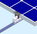 Mid Clamp MageClamp Rail-Less Solar Mounting Kit for Standing Seam Metal Roof Solar Panel Module Racking Installation
