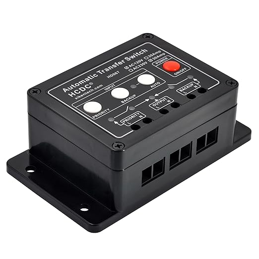 Automatic Transfer Switch, AC120V 30Amp, ATS Auto Transfer Switch, HCDC HD067/120V30A