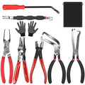 9 PCS Electrical Disconnect Pliers for Cars, Electrical Connector Removal Tool and Connector Removal Tools, Relay Puller & Hose Removal Pliers,Panel Clip Remover & Filter Caliper