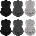 Fuinloth Neck Gaiter, 6 Pack Cooling UV Protection Bandana Face Mask Gator Scarf for Men Women