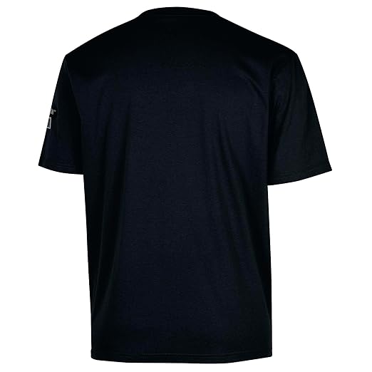 Oberon FR Arc Rated Safety Shirt For Men - Flame Resistant Cotton T-shirt - 11 Cal - Chest Pocket - Navy Blue, Gray