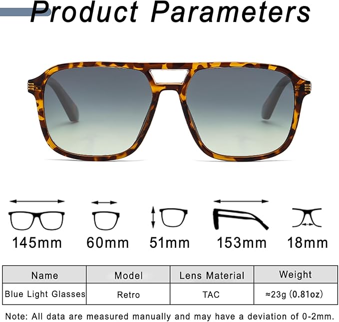 Large Night Vision Glasses for Driving Women Men - Anti Glare Night Driving Glasses