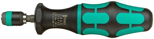 Wera 05074720001 Kraftform 7465 Hexagon Torque Screwdriver, 1/4" Head, 2.5-11.5"/lbs Pre-Set Adjustable Torque Range