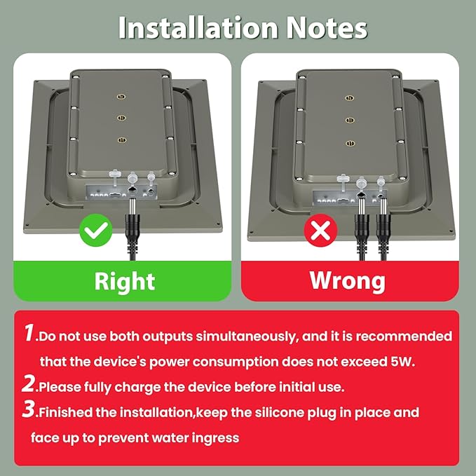 8W Solar Panel for Trail Hunting Camera,Built-in 12V/3700 mAh,6V/7400mAh Rechargeable Lithium Battery IP66 Waterproof Hunting Accessory for Edge,Edge Pro,Edge 2,Edge 2 Pro,Ultra,X Pro Camera etc