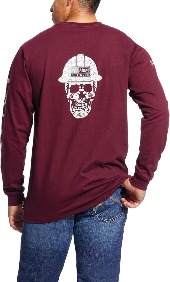 Ariat Mens Fr Roughneck Skull Logo T-Shirt