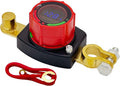 Ampper Battery Disconnect Switch with Voltmeter, 12-48V Battery Cut Off ON/Off Shut Off Switch for Car, RV and More (Top Post Negative)