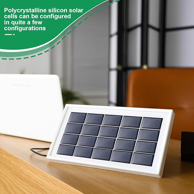 Retisee 30 Pcs Small Solar Panels Mini Polycrystalline Solar Cells 5v 60ma Epoxy Plate Photovoltaic Cells Charger Module with 10 cm Cable for Battery Charger DIY System 68 x 37 mm