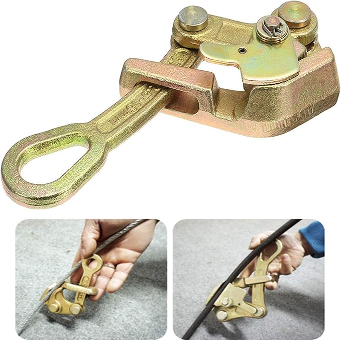 Cable Grip Wire Gripper Steel Cable Puller Tool for Wire Rope,Pulling 4408 Lbs(2 Ton)