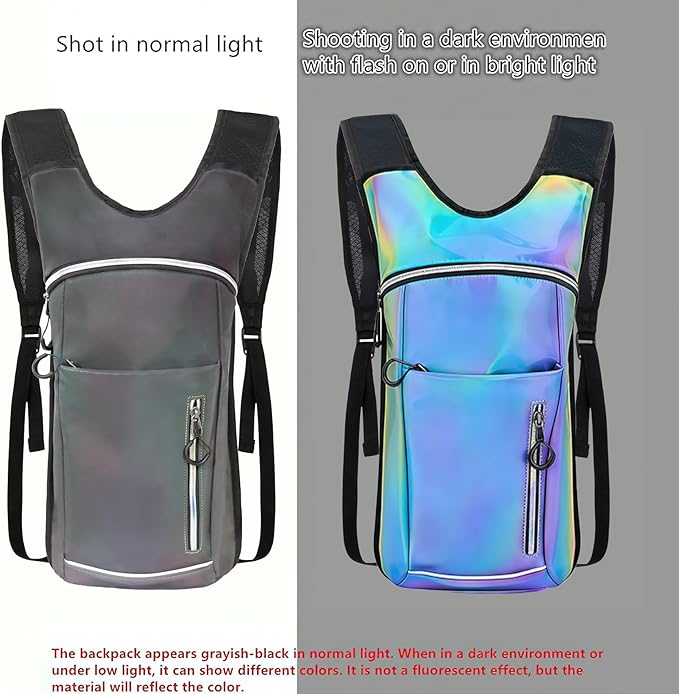 Hydration Backpack,Water Backpack with 2L Water Bladder,Festival Essential-Rave Hydration Pack,Lightweight Insulation Hydropack for Outdoor,Hiking,Running,Biking,Music Festival for Men Women