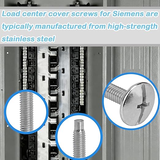 Load Center Cover Screws for Siemens, Electrical Panel Screws Compatible with Murray, Ultimate or EQ Type Load Centers 20 pcs